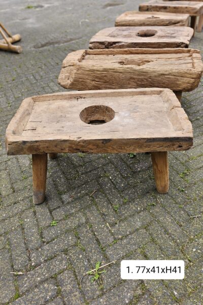 Set Houten Ronde Salontafels Alleen Afhaling Coco Homeliving