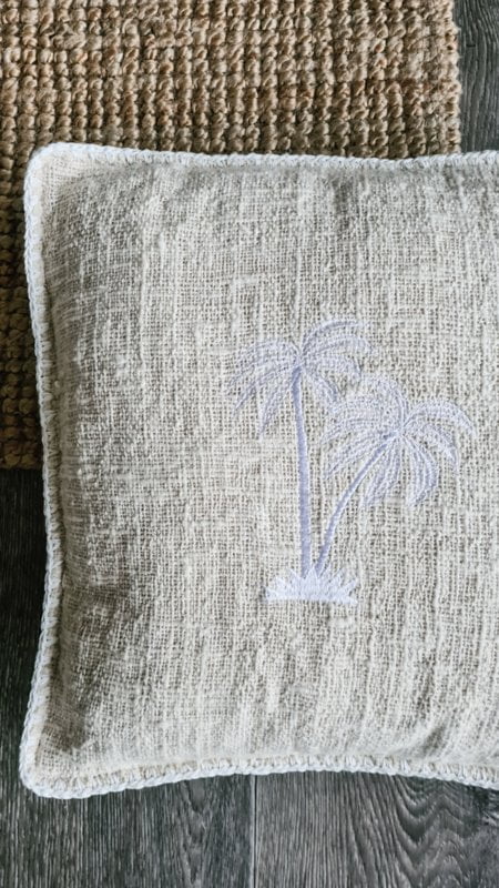 Marine Onophoudelijk Zuinig Linnen kussen palmboom 40cm – CoCo homeliving