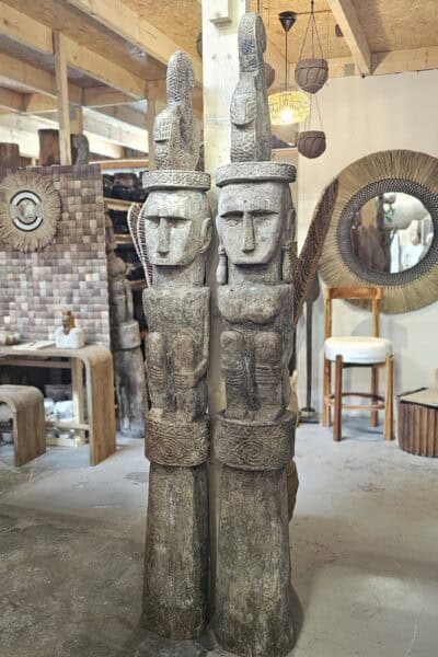 Set Timor statue (man&vrouw)