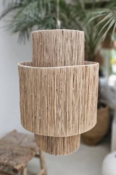 Raffia hanglamp sunshine