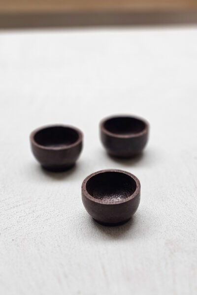 Palmhouten bakje dia 6 cm