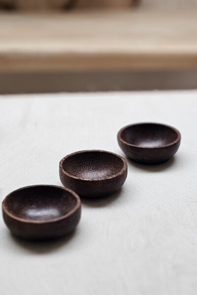 Palmhouten bakje dia 10 cm