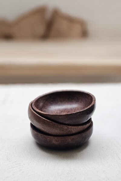 Palmhouten bakje dia 15 cm