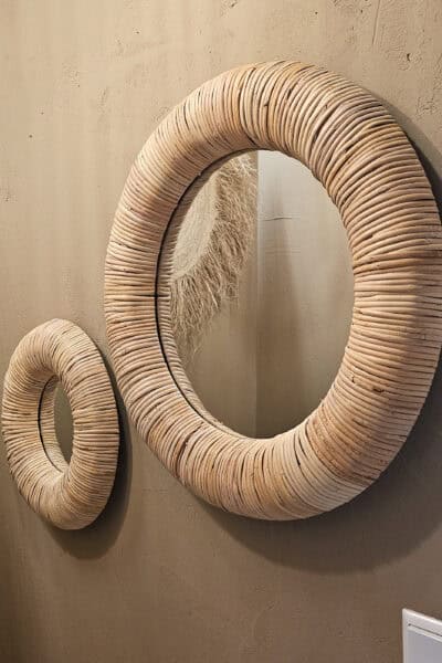 Bamboe spiegel 60 cm