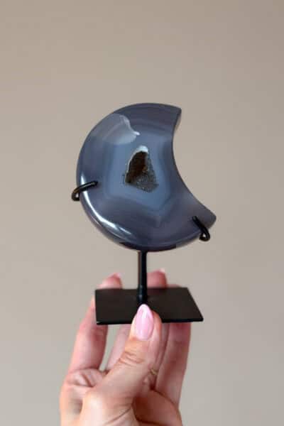 Agaat maan op statief | A16