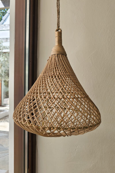 Rotan lamp punt