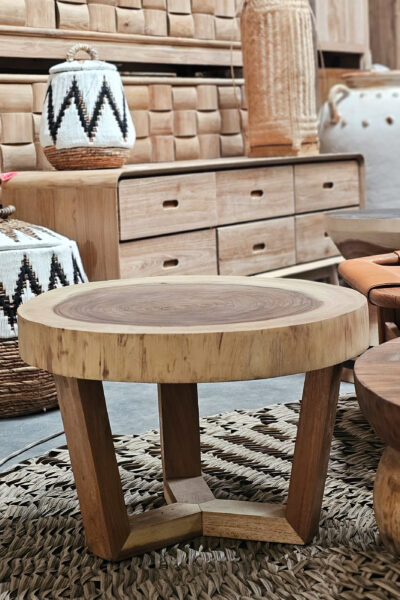 Ovale boomstam salontafel, ALLEEN AFHALING